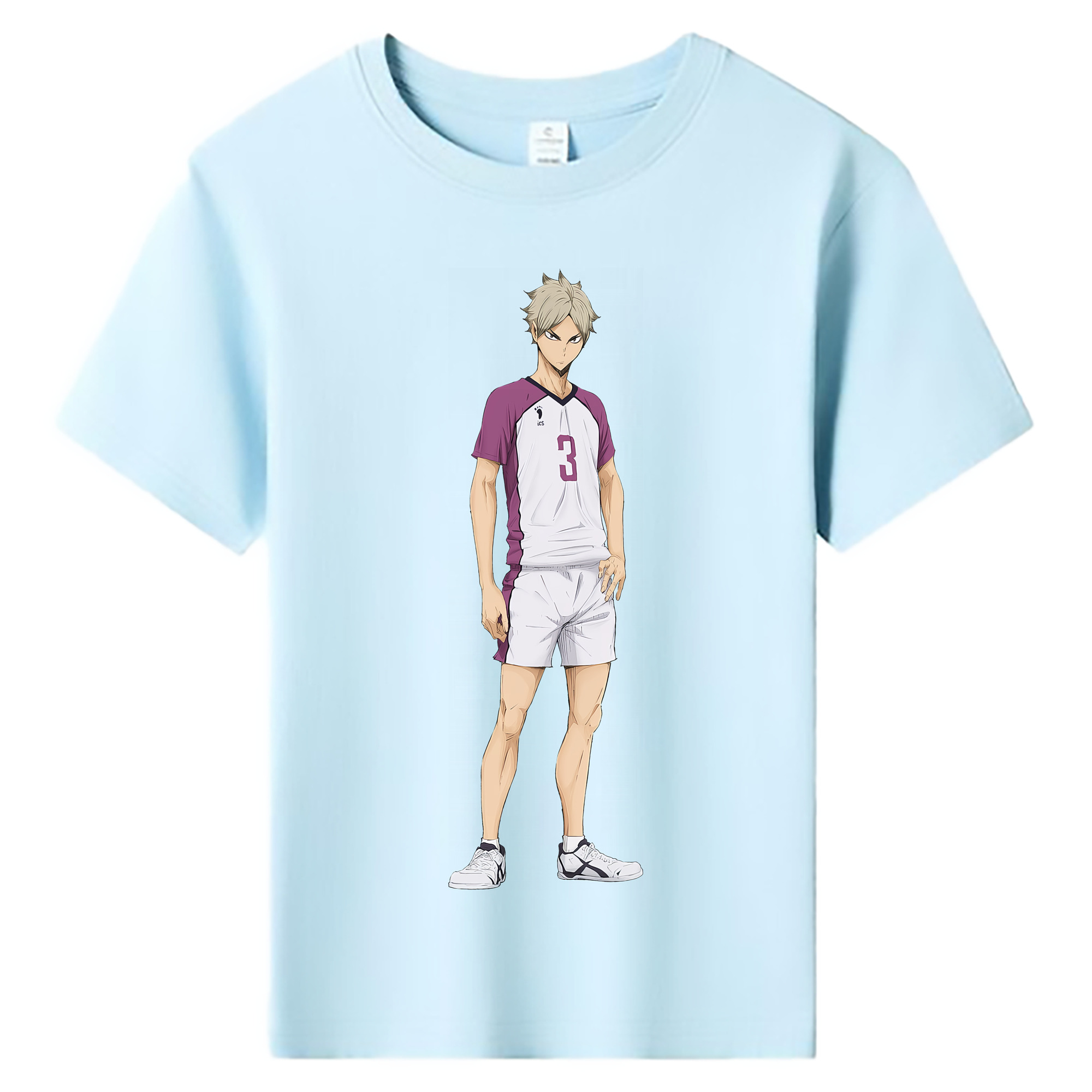 （画像用） ハイキュー!! Haikyu!! 綿100％キッズTシャツ（フロントプリント）